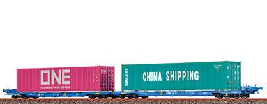 040-48106 - H0 - Containerwagen Sffggmrrss VTG, VI, China